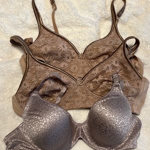 Three 34B bras